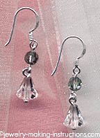 Erinite Blue Crystal Earrings/erinite blue crystal earrings