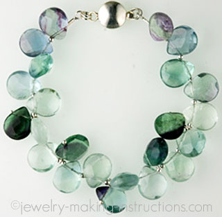 green fluorite quartz bracelet/Green Fluorite Quartz Bracelet