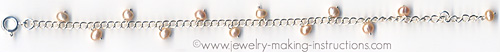 Freshwater Pearl Bracelet/freshwater pearl chain bracelet