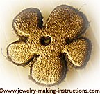 leather flower/Leather Flower for Anklet