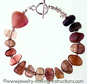 watermelon tourmaline bracelet/Watermelon Tourmaling Bracelet